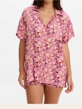 Benoa Swim Shirt Dress//Bloom
